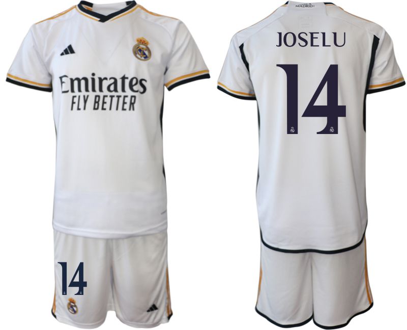 Men 2023-2024 Club Real Madrid home white 14 Soccer Jersey